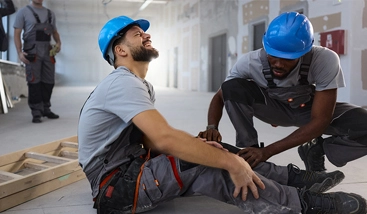injured construction worker